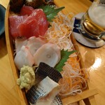 三吉橋フライ屋 - 舟盛り６００円