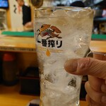 三吉橋フライ屋 - メガレモンサワー６００円