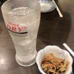 炭火焼鳥酒場 虜 - レモンサワーとお通し