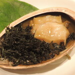 分とく山 - あわびの磯焼き