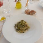 エトゥルスキ - 20221102つぶ貝、ガーリック、ピスタチオのスパゲッティ