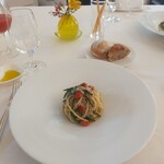 エトゥルスキ - 20221102ミニトマトと蟹の魚介出汁スパゲッティ