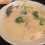 桂花 - アワビと野菜のクリーム煮。これが美味い！ワインにすればよかったなぁ～