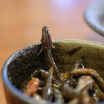 蕎麦 比呂喜 - 《陸州小渕沼（むつおぶちぬま）》"沼知知武（ごり、ぬまちゝぶ）"、佃煮（つくだに）