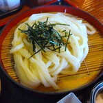 手打ちうどん 自遊席 - 季節の天ぷら盛り合わせ ざるうどん (冷)