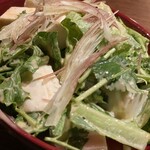 ◆Green salad with tofu and coriander