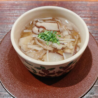 お料理 うち山 - 白子ときのこの茶碗蒸し