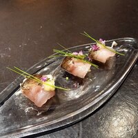 十皿 - 淡路カマスの炭炙り　これすごく美味しかった❤️