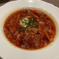 Russian Restaurant ROGOVSKI 銀座 - ウクライナ風ボルシチ