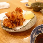 炭火鶏焼 白久 - 朝引き鶏の唐揚げ　特製香味ダレ