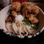 たけうちうどん店 - 鶏天ぶっかけ