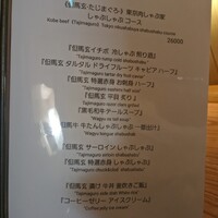 東京肉しゃぶ家 - しゃぶしゃぶコース メニュー表