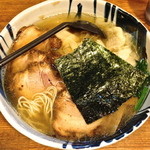 ○屋製麺店 - 味玉ちゃーしゅーわんたんめん（塩味￥1,100）5/2/2013