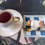 AQUA DINING CAFE 瓢黎 - 試食させてもらったオレンジフレーバーティーとオレンジシフォンケーキ