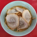 くるまやラーメン - ネギみそチャーシュー麺。