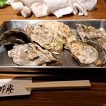 鹿酔庵 - 焼けた牡蠣