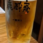 鹿酔庵 - 店名入り生ビールジョッキ