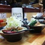 きどりらーめん - きどりらーめん全増しと普通の比較