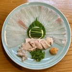 小魚料理 とみ助 - カワハギ 生チリ