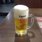 元氣七輪焼肉 牛繁 - 生ビール