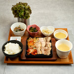 Samgyeopsal set meal (comes with white rice or 15-grain rice, soup, and Small dish)