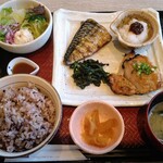 Ootoya Gohandokoro - 豚ロースの味噌漬けと鯖の炭火焼定食
