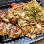 ポッポ - 「そばたこコンビ」630円也。税込。