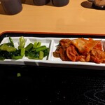 ワンダーステーキ - 野沢菜 & キムチの２回戦…