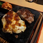 ワンダーステーキ - チキン100gと、ハラミ90gでございます…