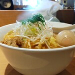 らぁ麺 はやし田 - 冬季限定 熟成焼き味噌らぁ麺 950円、味玉 100円