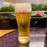 Usamiya zushi - 生ビール