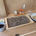 h Yamagata Soba Saryou Tsukinoyama - 「野菜天ぷら蕎麦」一式