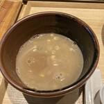 中華蕎麦 とみ田 - スープ割り