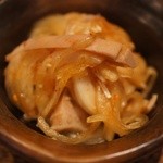 鳥茂 - ガツの和え物。こちらもさっぱりして白に合います。