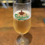 カタルキッチン - ♦︎カールスバーグ､､､宅配業者さんが開店に間に合わず、残ってた分サービスとしていただきました(笑)