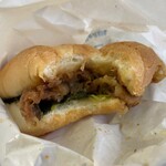 ドトールコーヒーショップ - ミラノサンド牛カルビ断面図