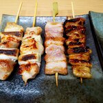 焼き鳥しげちゃん - ねぎま＆バラ＆皮を追加