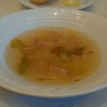 Baruerisutorantetaburie - パスタランチ コンソメスープ