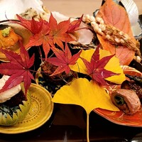 馬車道 大かわ - 八寸は飾り紅葉