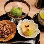 馬車道 大かわ - 甘味三種