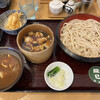 龍巳うどん - 料理写真:L 天付 ダブル（肉汁・カレー）