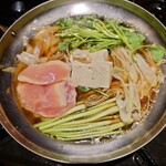 山の猿 - せり鍋(盛りつけ例www)