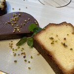俺のフレンチ - デザートの盛り合わせ、生チョコとパウンドケーキ