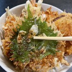 天ぷら小料理 久 - 上天丼 大葉