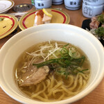 かっぱ寿司 - ラーメンの味は良いが、器が残念