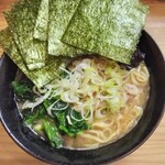 巓 - ⑪20220629並ラーメン＋のり増し、ほうれん草＆ねぎハーフ増し
