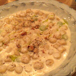 水色食堂 - ゴルゴンゾーラのクリームソース（自家製安納芋のニョッキ）