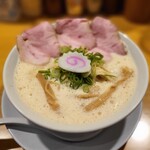 鶏そば 啜る - 鶏そば(大盛)