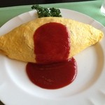 かなりボリューミーな絶品オムライス①