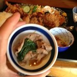Tenkatsu - おまけで頂いた豚の甘辛煮